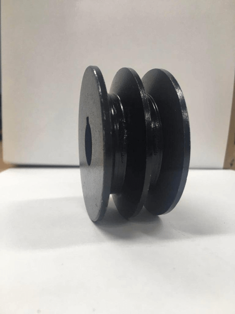 Double groove Pulley 70mm shaft size 19mm for electric motor Cast Iron Made