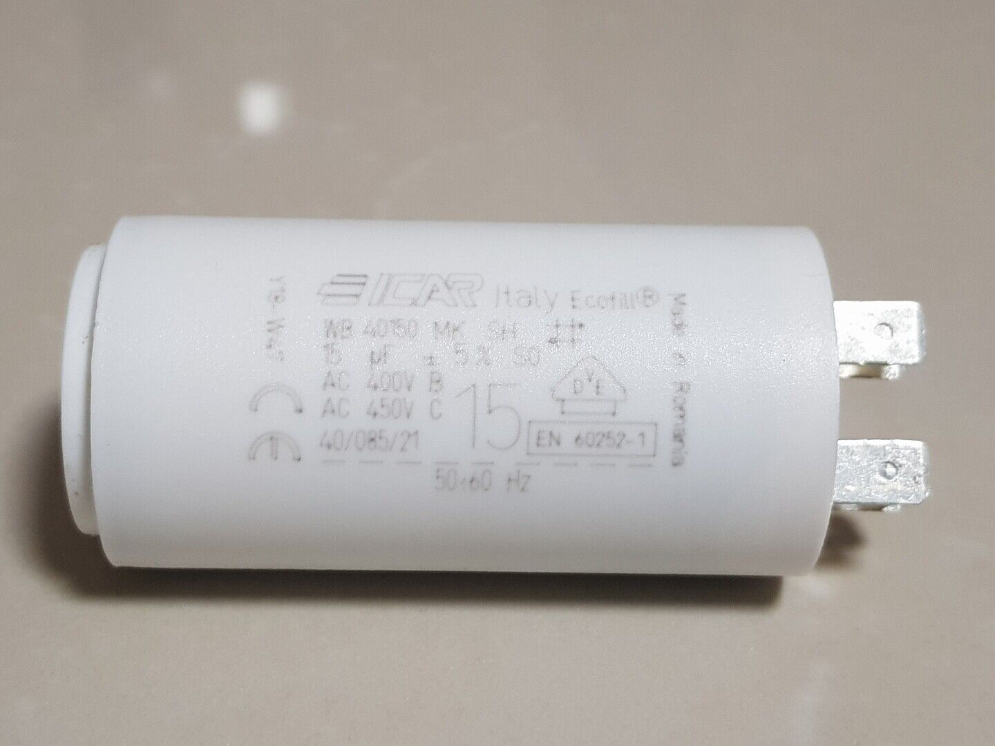 Run Running Capacitor ICAR 5uF to 80 uF Ecofill for Motor, Fan 400/450Vac