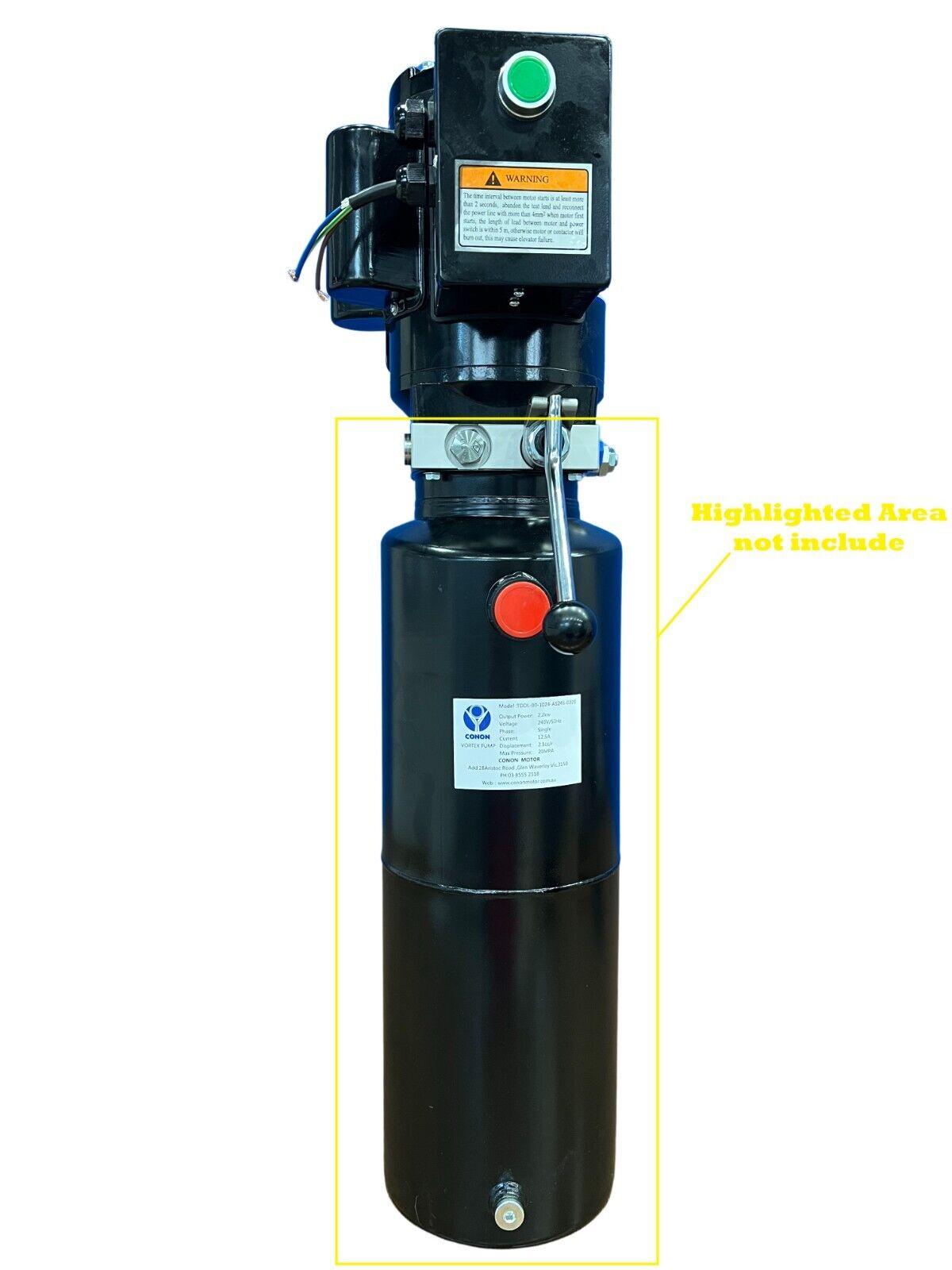 2.2kw single phase Hydraulic pump spline motor 2800rpm vehicle lift hoist 9 spin