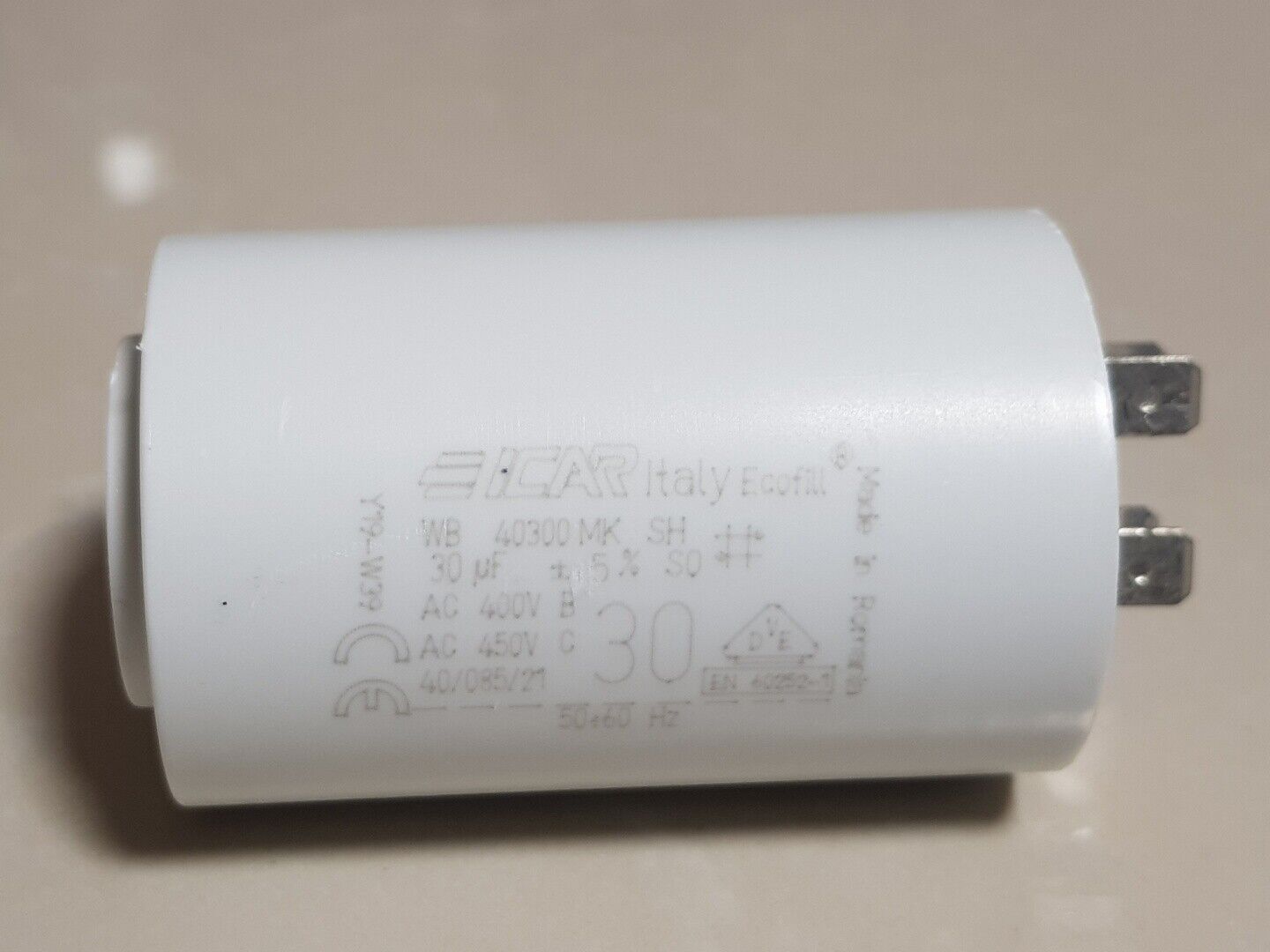 Run Running Capacitor ICAR 5uF to 80 uF Ecofill for Motor, Fan 400/450Vac