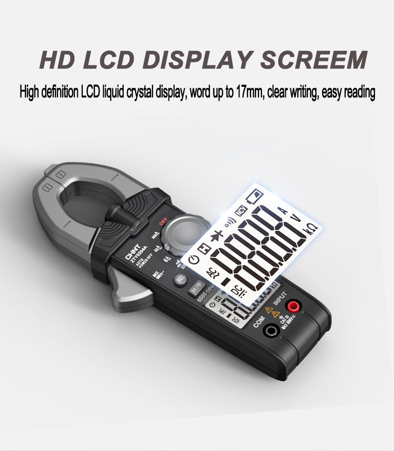 High precision measurement handheld clamp meter multi functional automatic