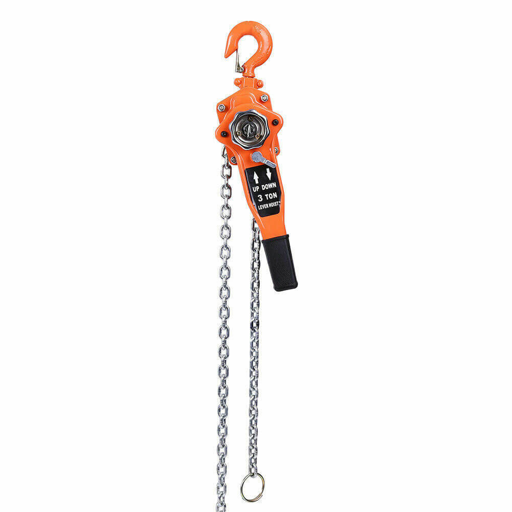 Lever Block 6M Comealong Chain 3T/1.5T/0.75T Manual Operated Lifting Tool