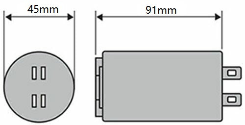 Run Running Capacitor ICAR 5uF to 80 uF Ecofill for Motor, Fan 400/450Vac
