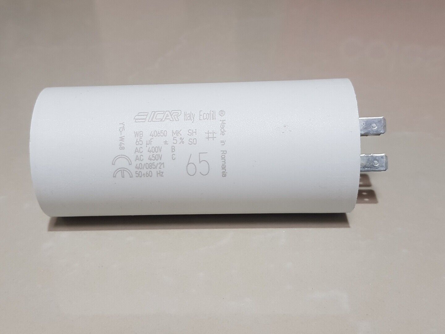 Run Running Capacitor ICAR 5uF to 80 uF Ecofill for Motor, Fan 400/450Vac