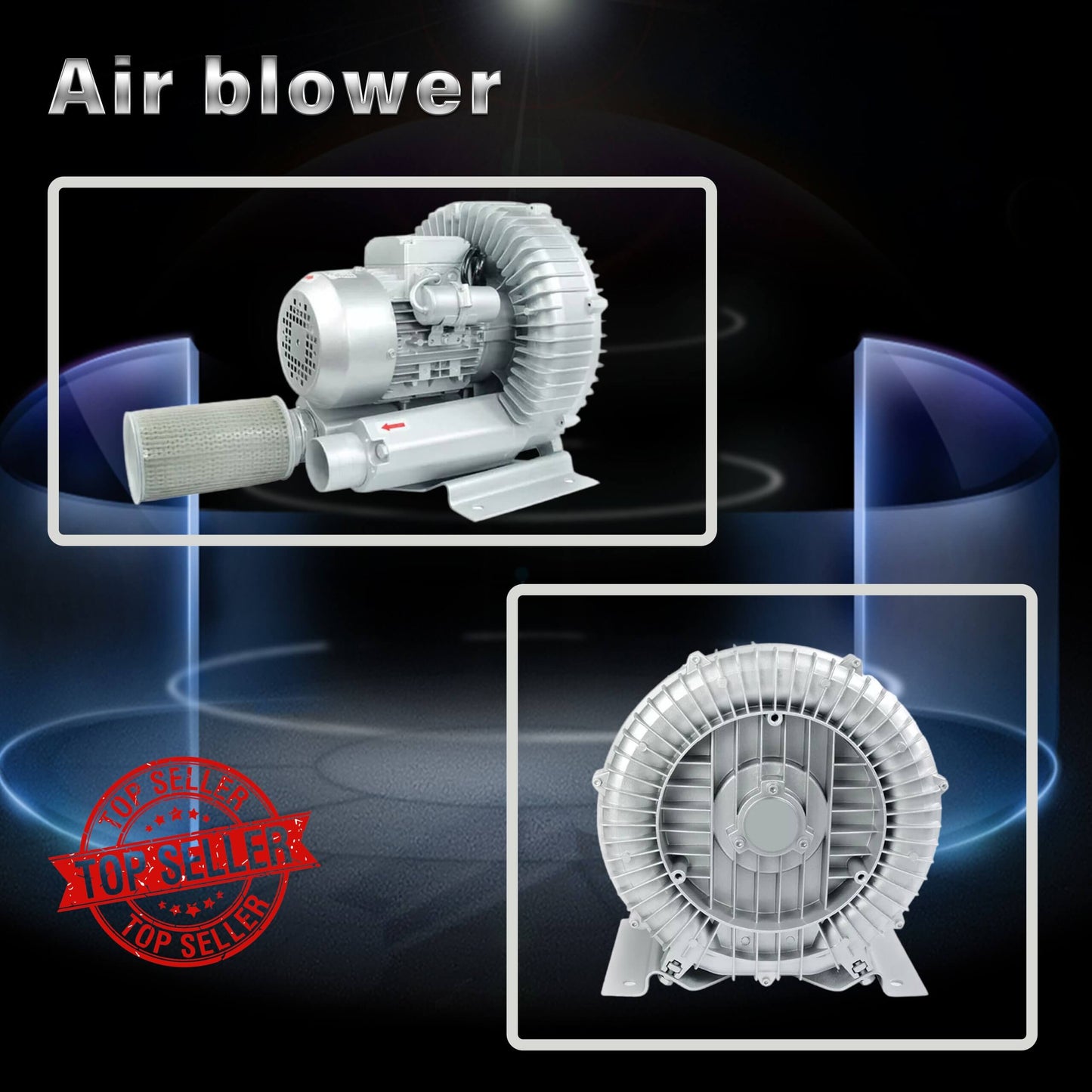 1.5kw/2HP single phase Air blower Gas pump High pressure suction Fan