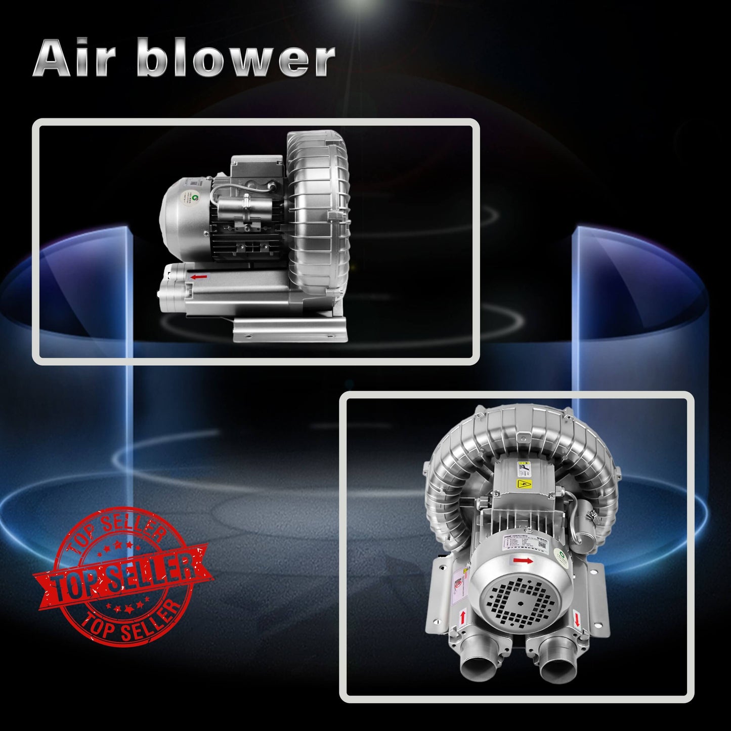 0.25w/0.37HP single phase Air blower Gas pump High pressure suction Fan