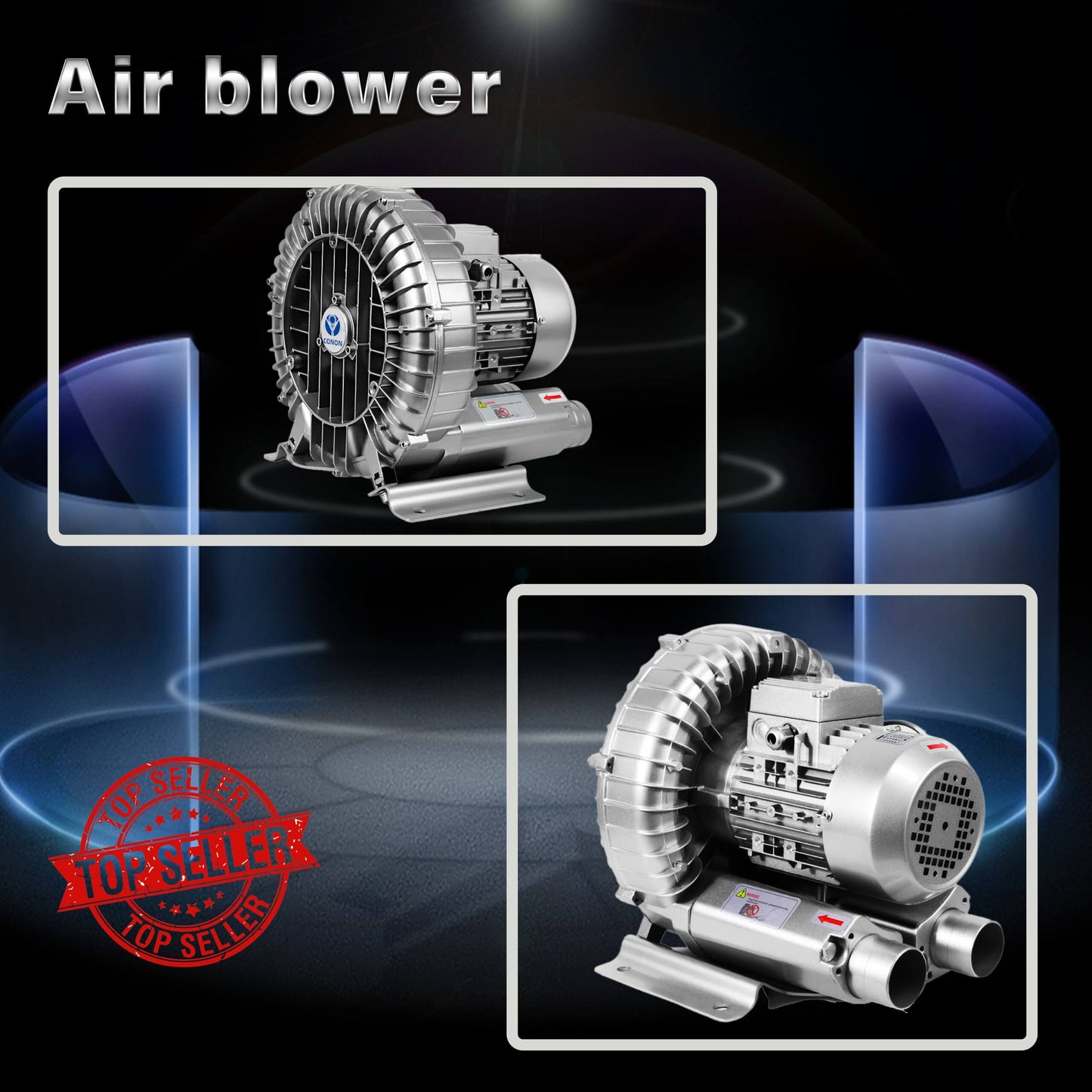 1.5kw/2HP single phase Air blower Gas pump High pressure suction Fan