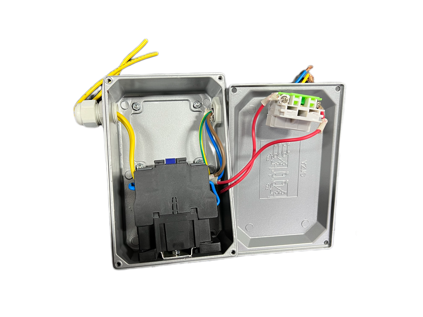 Push Button Switch Box Momentary 240v release Single phase alloy metal relay 3kw
