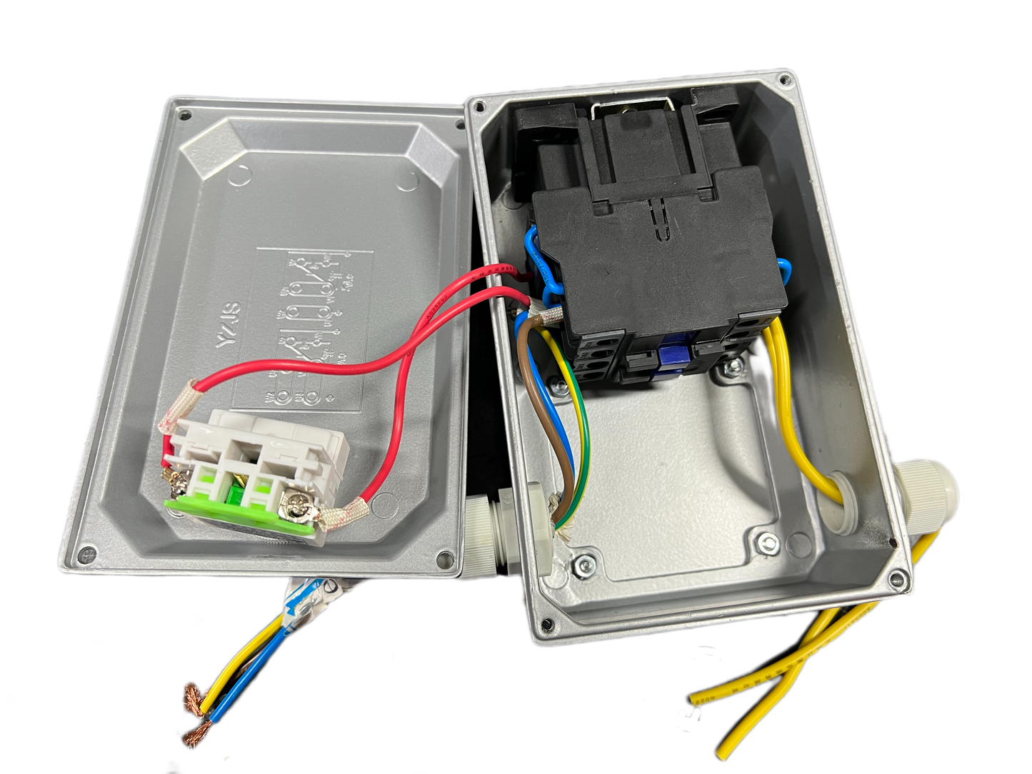 Push Button Switch Box Momentary 240v release Single phase alloy metal relay 3kw
