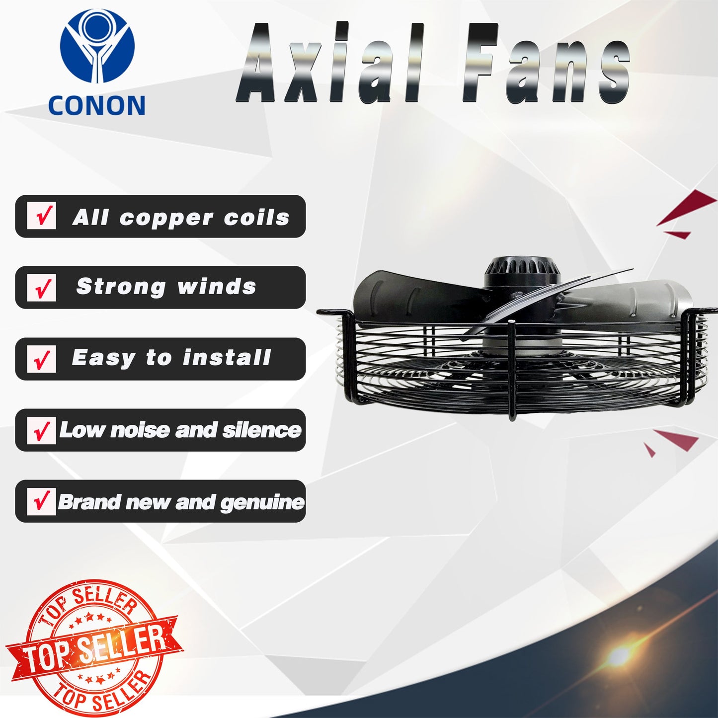 Axial Fan YWF6D 450mm 3 Phase 415V 1000rpm suction 6 pole Evaporate Refrigerated