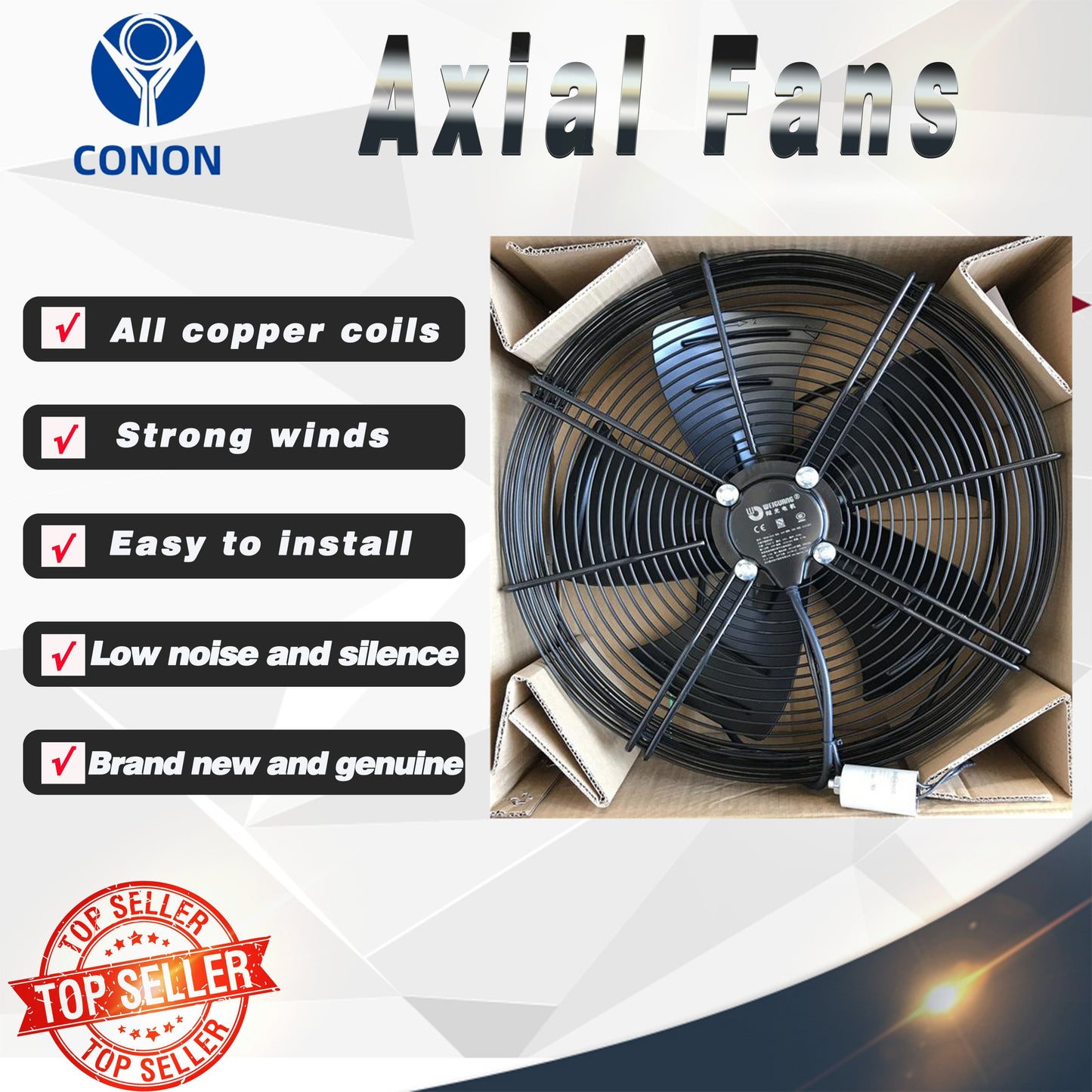 2 pole Suction Axial Fan YWF2E 250mm 1 Phase 240V 2850rpm Evaporate Refrigerator