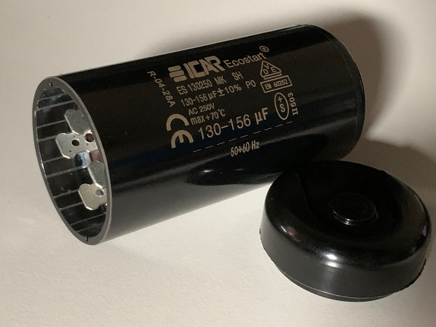 Start Capacitor ICAR 250Vac 35 to 480uf Motor Fan Ecostart Best quality 6.3 pin