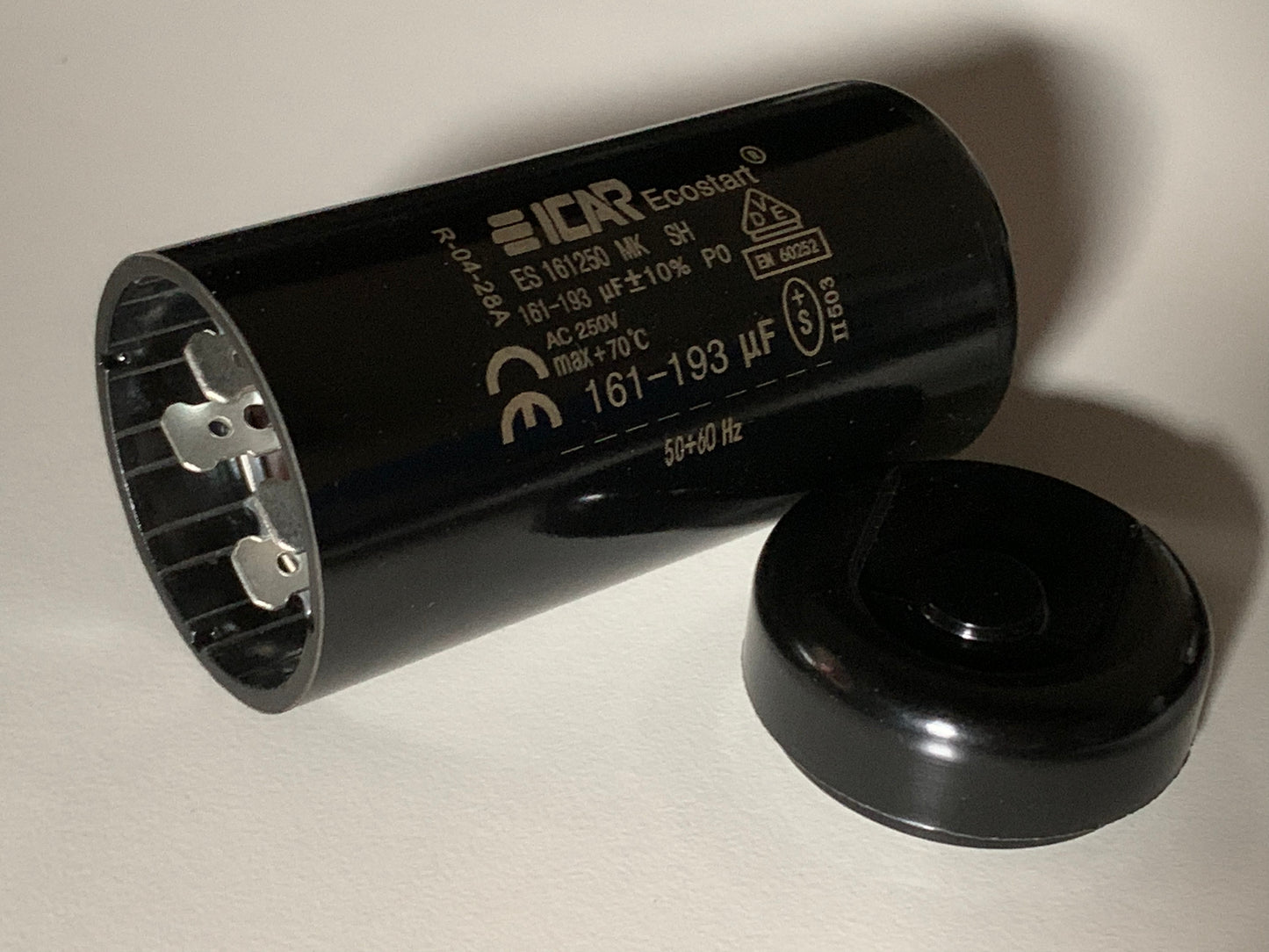 Start Capacitor ICAR 250Vac 35 to 480uf Motor Fan Ecostart Best quality 6.3 pin