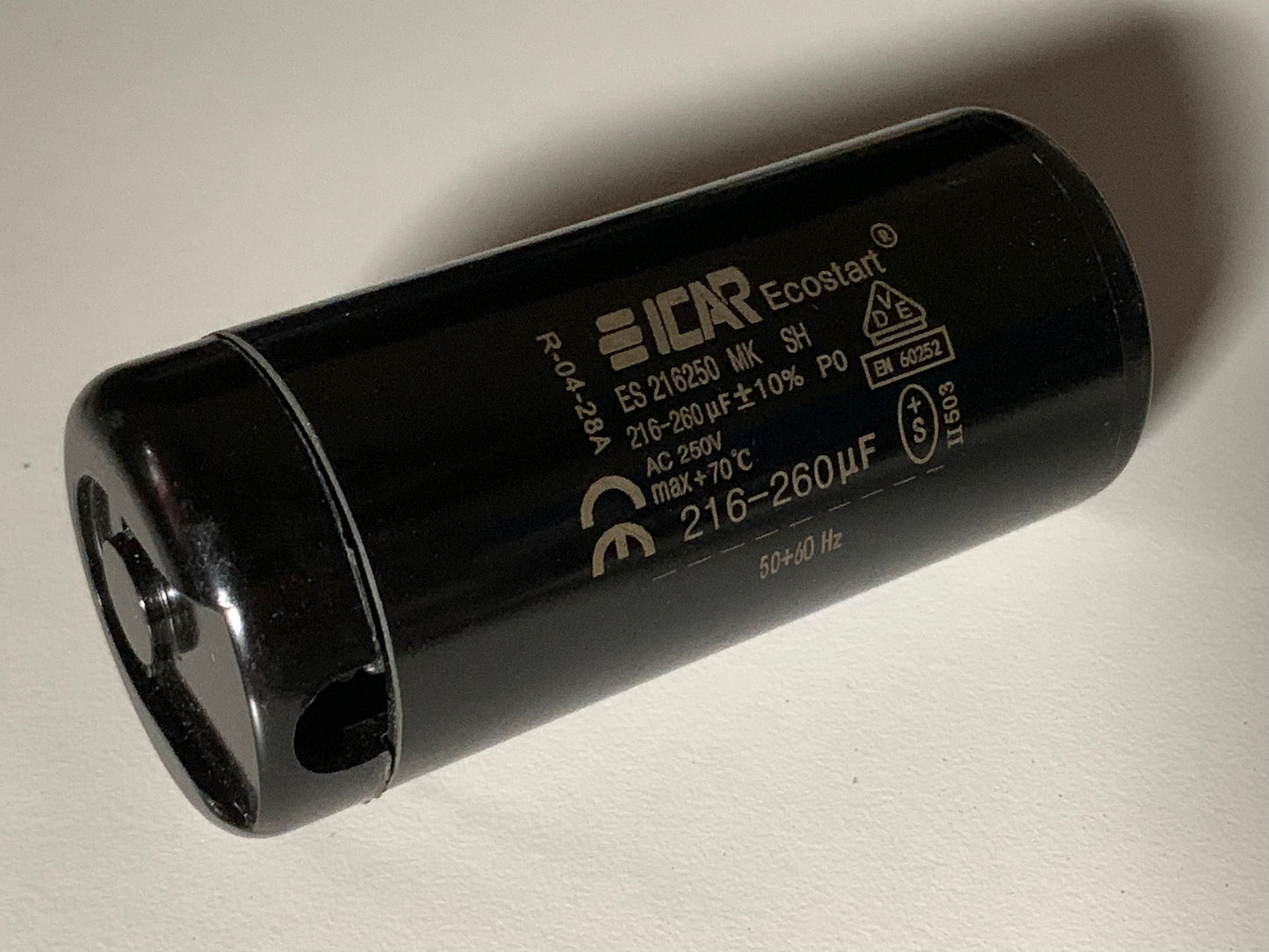 ICAR quality starting capacitor 250VAC 216UF - 260 uF Motor Fan 50/60Hz