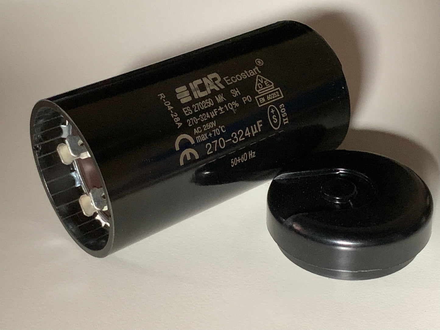ICAR quality starting capacitor 250VAC 270UF - 324 uF Motor Fan 50/60Hz