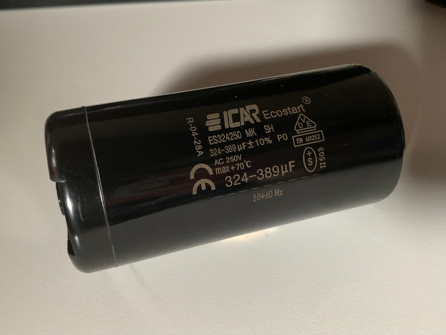 ICAR quality starting capacitor 250VAC 327UF - 389 uF Motor Fan 50/60Hz