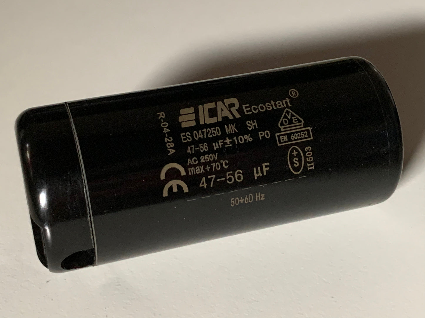 Start Capacitor ICAR 250Vac 35 to 480uf Motor Fan Ecostart Best quality 6.3 pin