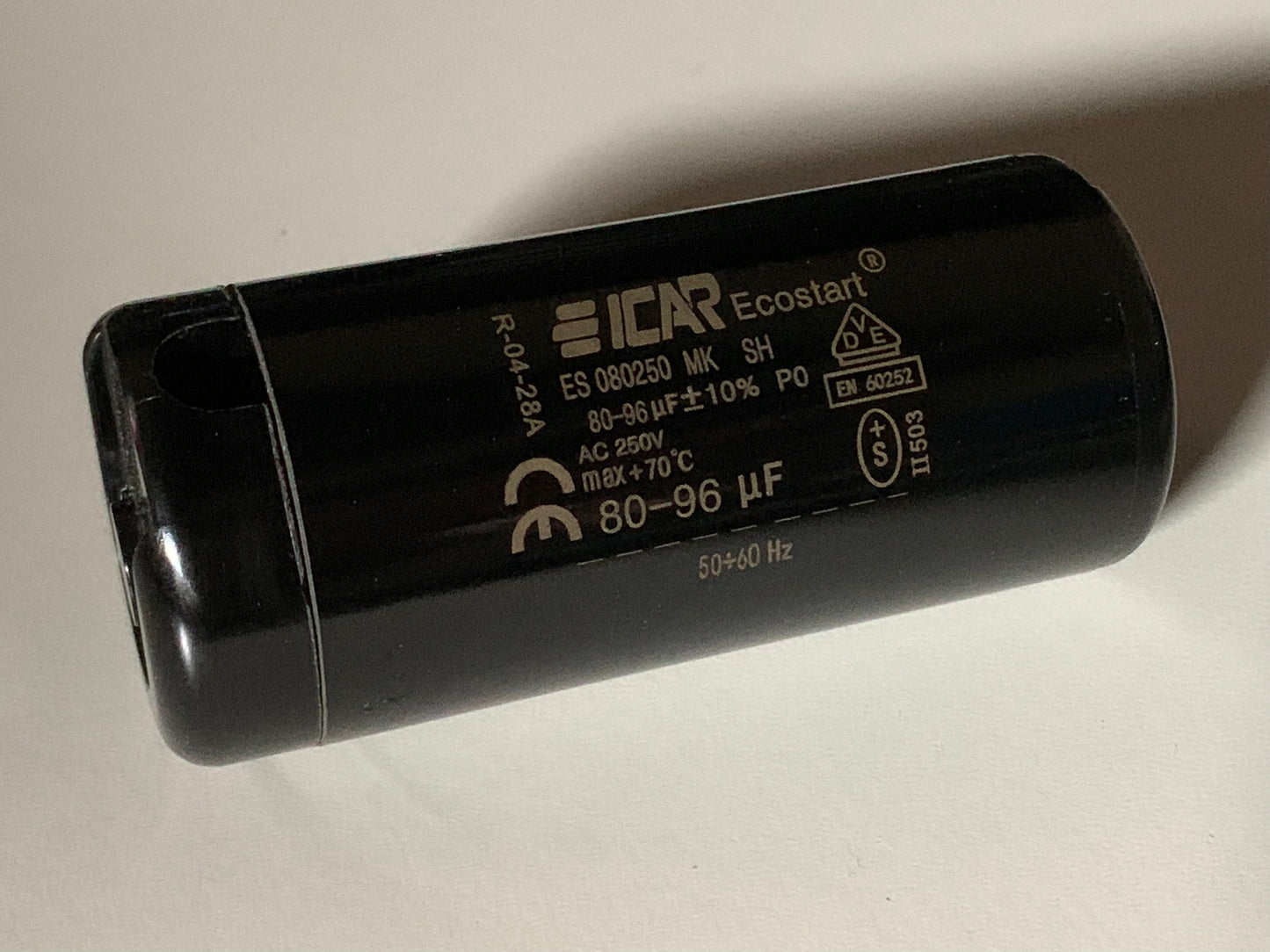 Start Capacitor ICAR 250Vac 35 to 480uf Motor Fan Ecostart Best quality 6.3 pin