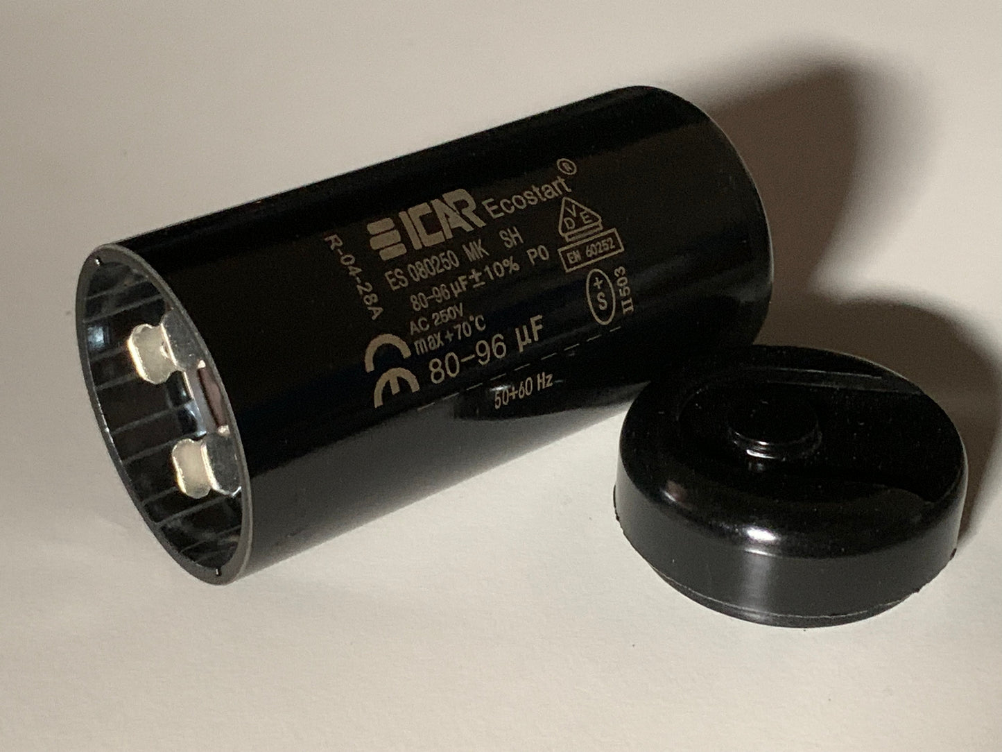 Start Capacitor ICAR 250Vac 35 to 480uf Motor Fan Ecostart Best quality 6.3 pin