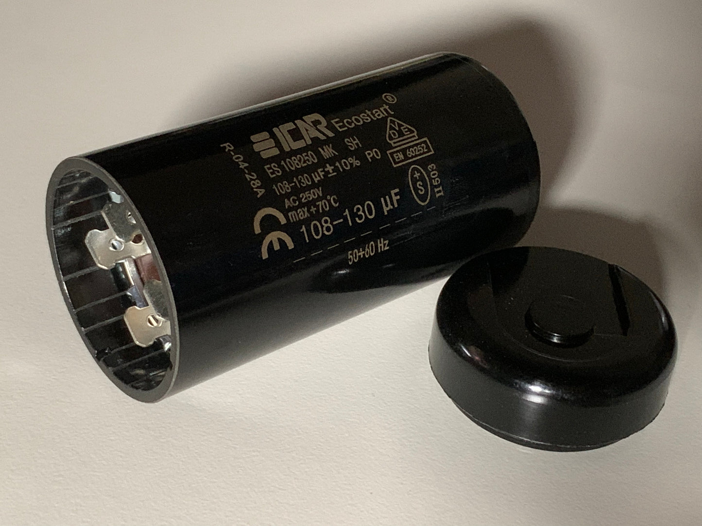 Start Capacitor ICAR 250Vac 35 to 480uf Motor Fan Ecostart Best quality 6.3 pin