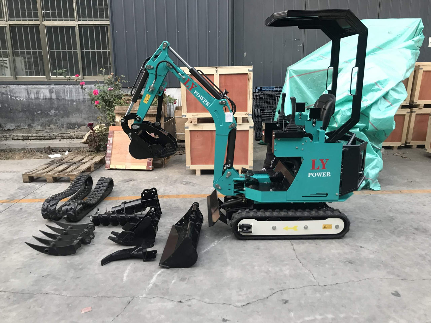 Brand NEW MINI Excavator DIESEL Engine 1T in Red and Green Color