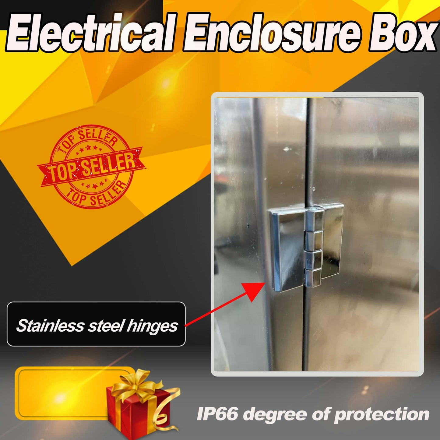 304 stainless Steel 1.5mm Electrical Enclosure Box 800x800x400 IP66