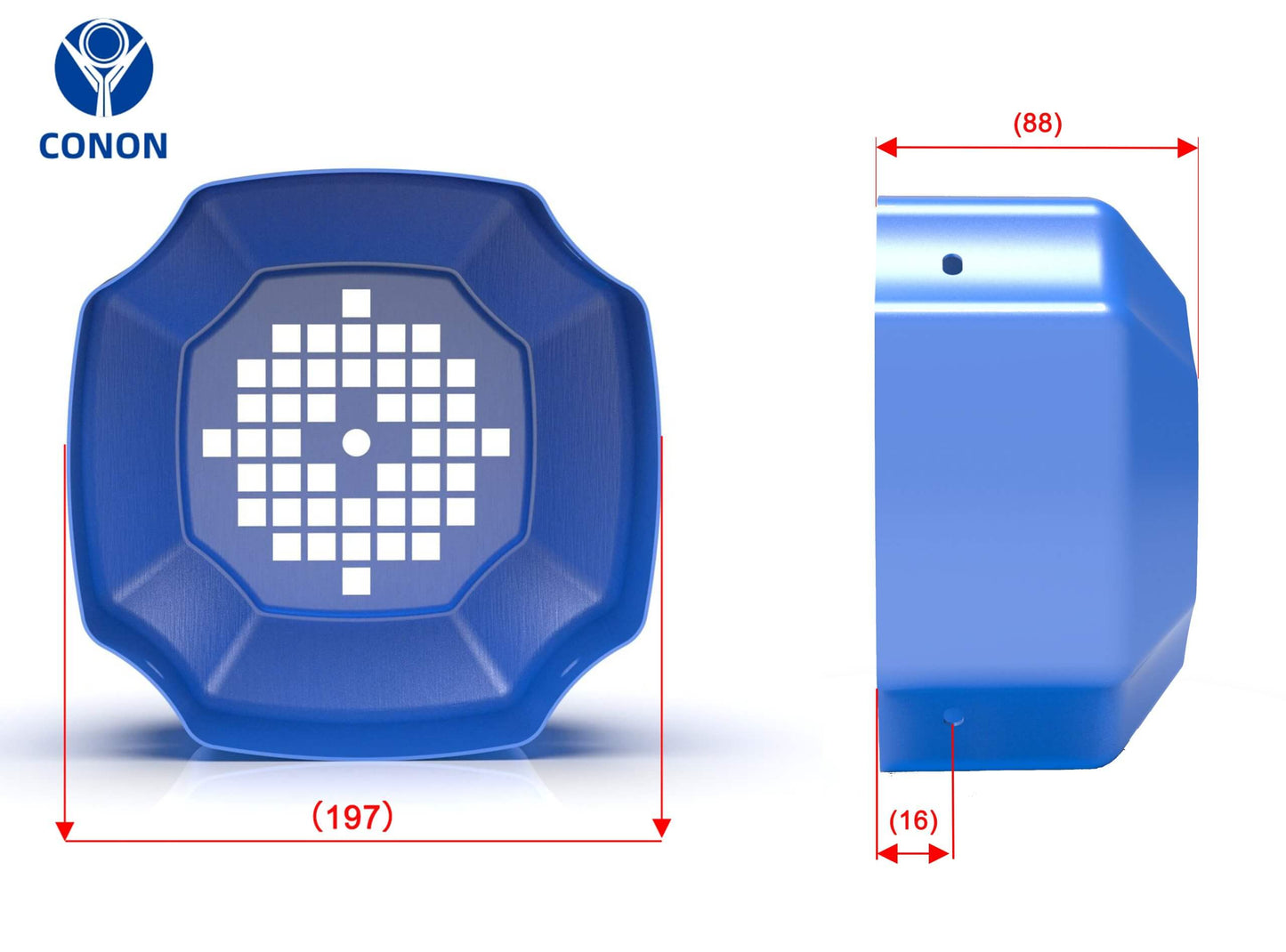 Frame number 80-132YX3 three-phase asynchronous motor fan cover 4 mounting holes