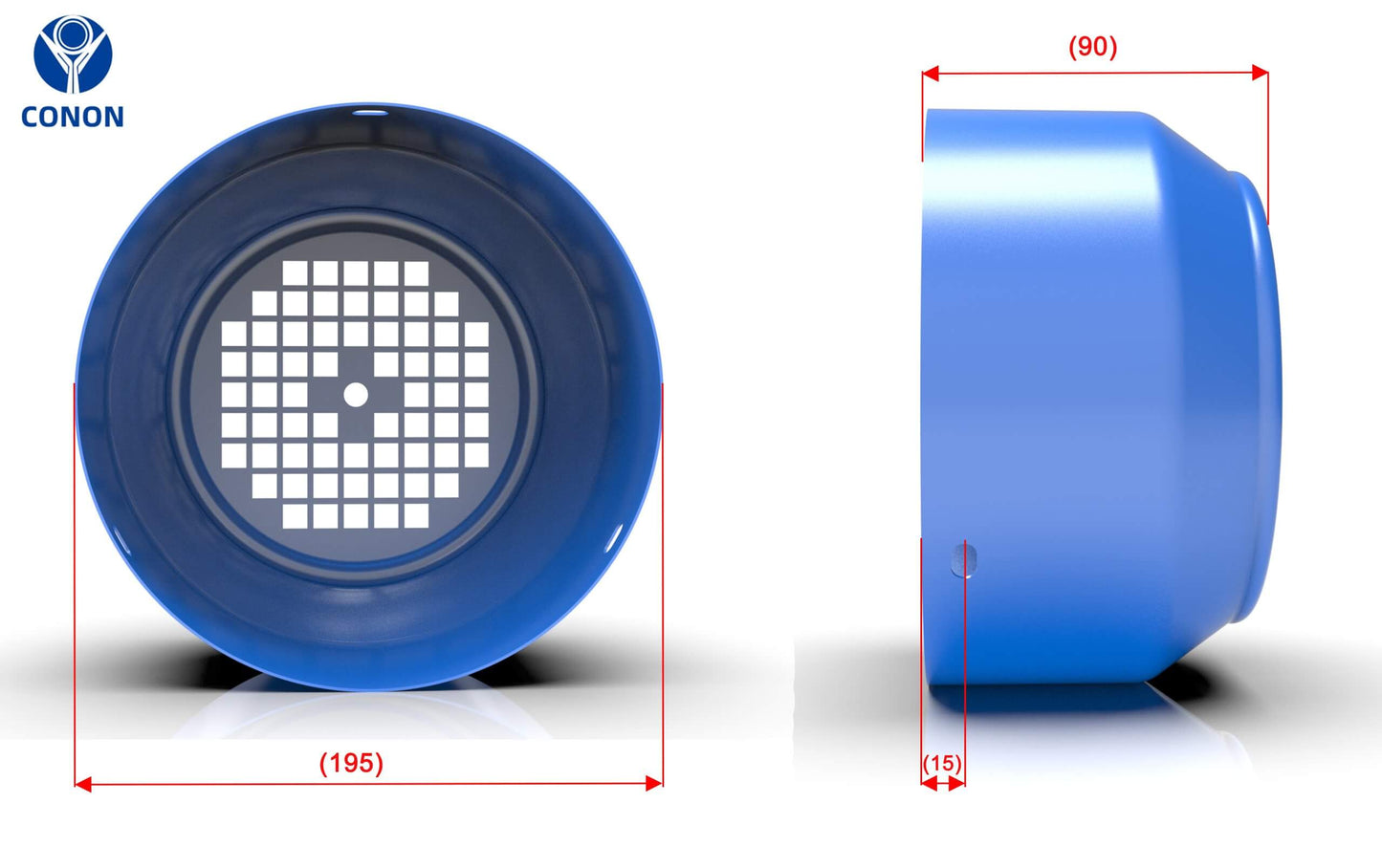 Frame number 56-132 three-phase asynchronous motor fan cover 3 mounting holes