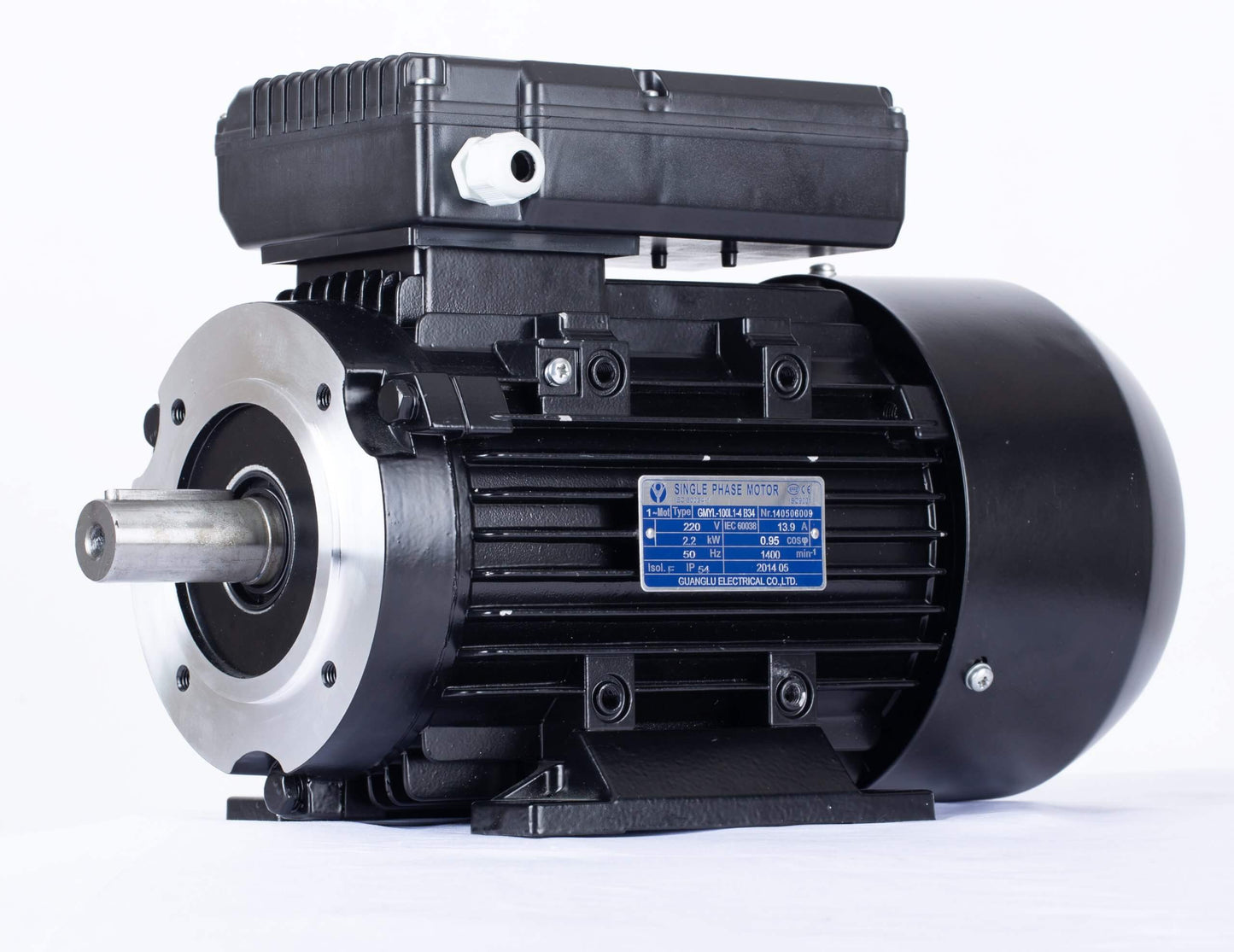 B34 FLANGE 3kw/4HP 2800rpm motor single-phase 240v REVERSIBLE CSCR shaft 28mm
