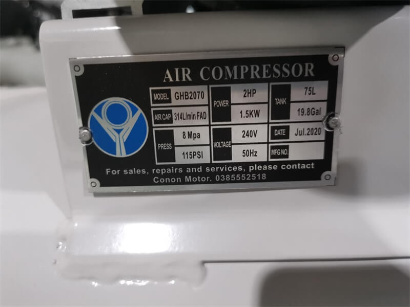 Conon Motor PISTON AIR COMPRESSOR