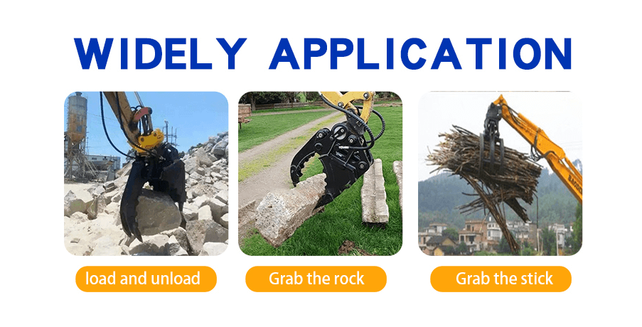 Orchard excavator wood grabber Agricultural excavator ripper Small excavator