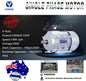 AU 0.75HP 240V Reversible Motor 1400RPM Plugged with AU Plug Dual Cap Long Life