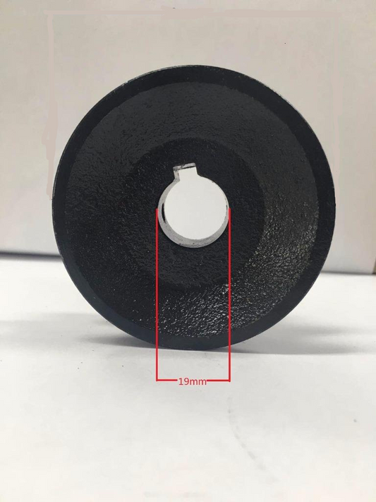 Cast Iron Single Groove Pulley 120mm shaft size 16mm