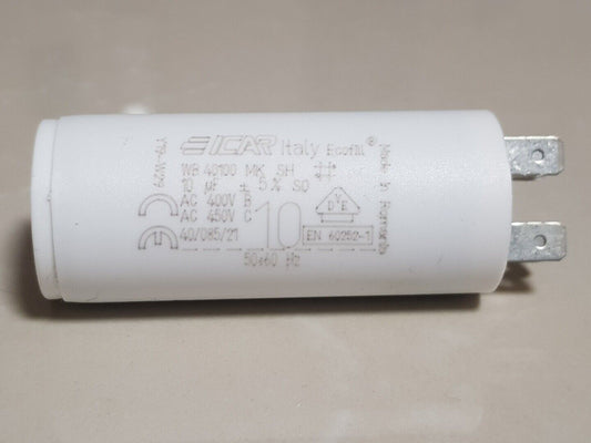 ICAR 10 UF running capacitor 450V Motor 50/60Hz 4 pins