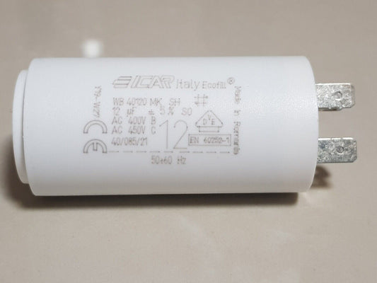 ICAR 12UF running capacitor 450V Motor 50/60Hz 4 pins