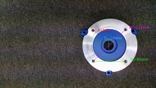 Flange shaft 24mm, B14 GMYL-90