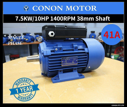 7.5kw 10HP 1400rpm shaft 38mm Electrical motor single-phase 240v