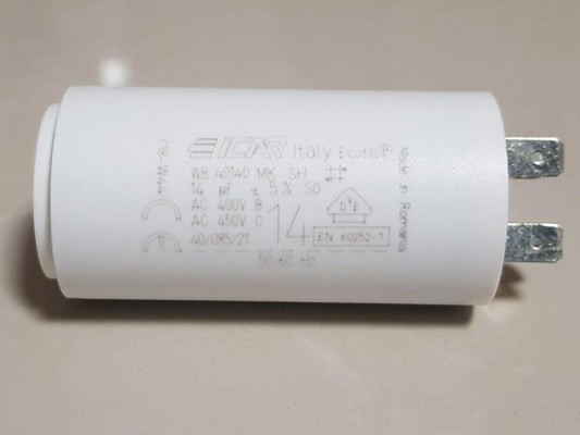 ICAR 14UF running capacitor 450V Motor 50/60Hz 4 pins