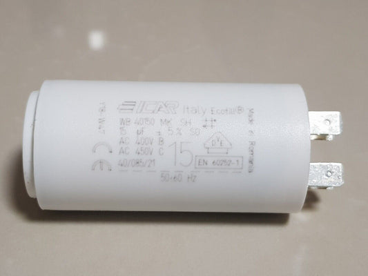 ICAR 15UF running capacitor 450V Motor 50/60Hz 4 pins