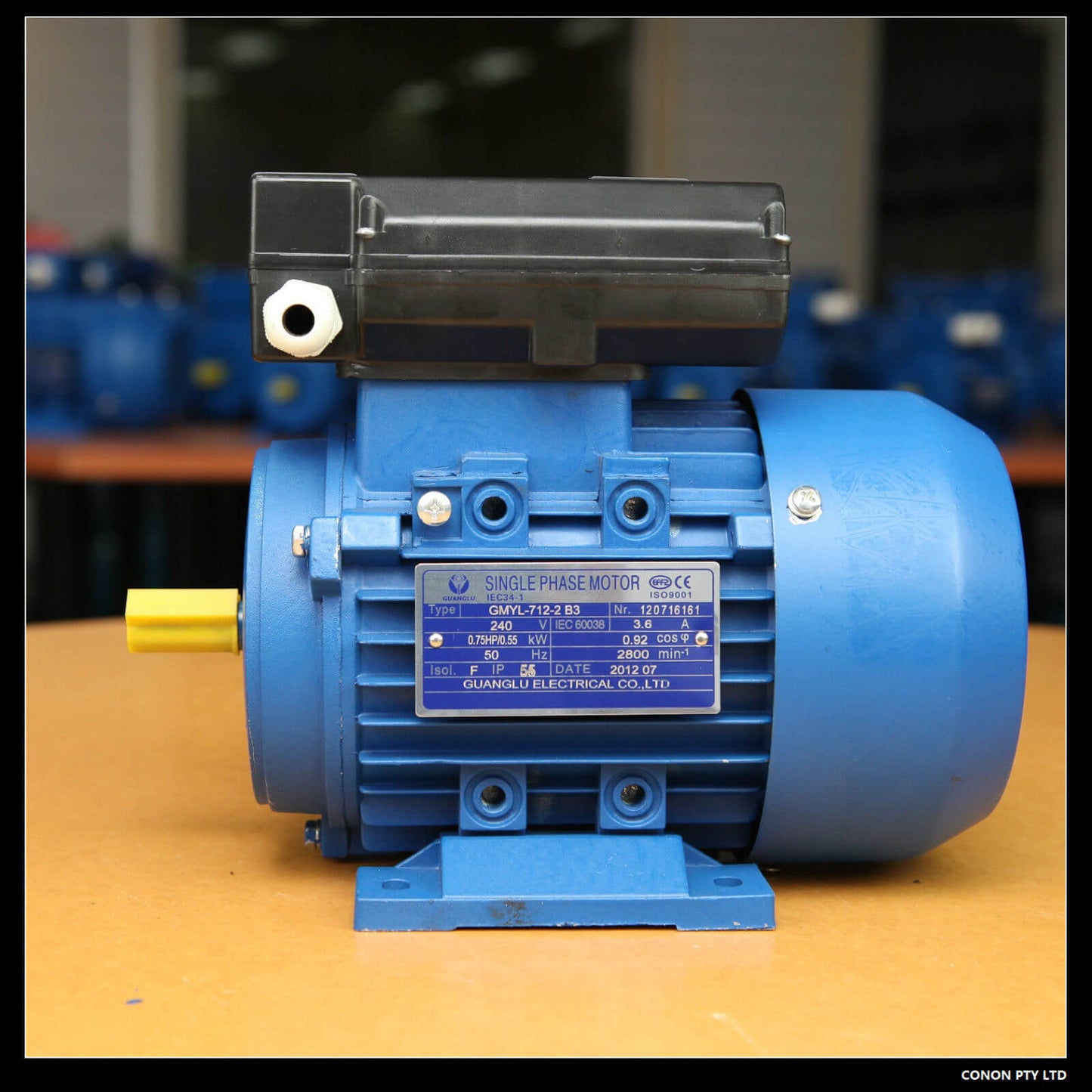 1.5kw 2HP 1400rpm 3/4" 19mm shaft Compressor motor single phase 240v dual caps