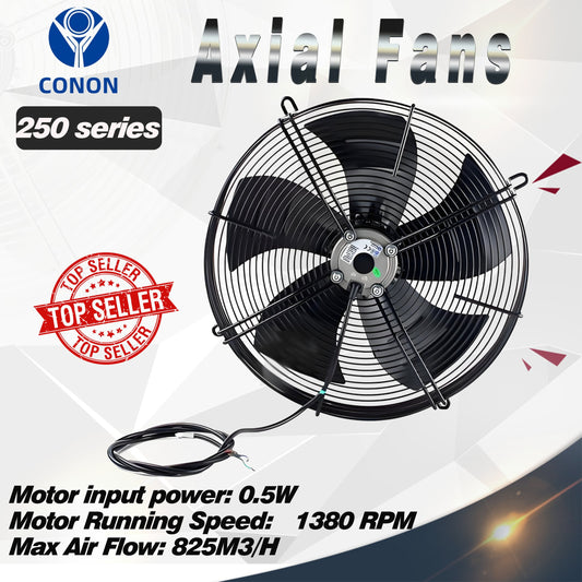 4 pole Suction Axial Fan YWF4E 250mm 1 Phase 240V 1380rpm Evaporate Refrigerator