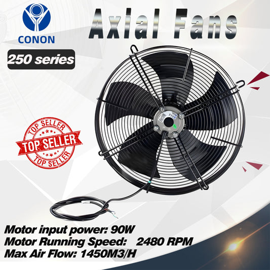 2 pole Suction Axial Fan YWF2E 250mm 1 Phase 240V 2850rpm Evaporate Refrigerator