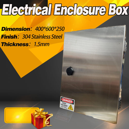 304 stainless Steel 1.5mm Electrical Enclosure Box 400x600x250 IP66