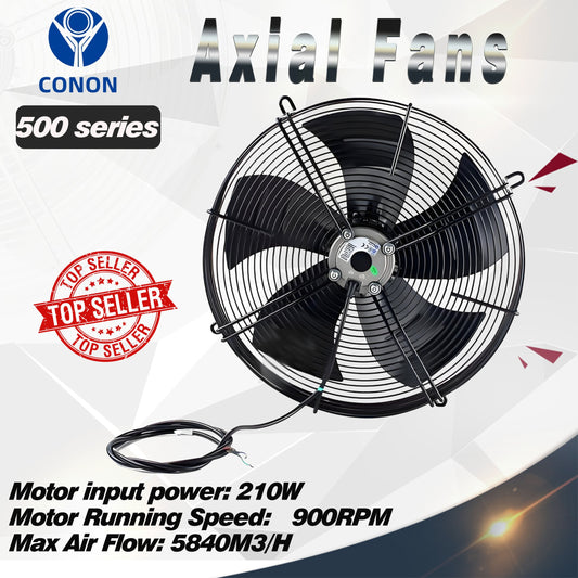 Axial Fan YWF6D 500mm 3 Phase 415V 1000rpm suction 6 pole Evaporate Refrigerated