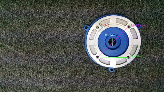 Electric motor B14A Flange shaft 14mm, For 71 Frame, Three phase motor