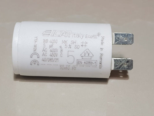 ICAR 5UF running capacitor 450V Motor 50/60Hz 4 pins