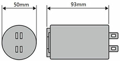 Run Running Capacitor ICAR  5uF to 80 uF Ecofill for Motor, Fan 400/450Vac