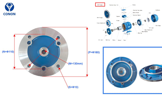 Electric motor 71 Frame B5 Flange shaft 14MM YX3 SERIES Three phase motor