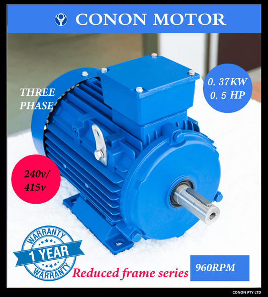 0.37kw/0.5HP 6 pole 960RPM Electric motor 71 frame compressor