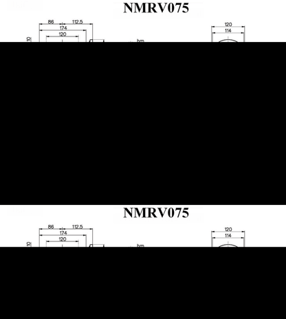 Worm Drive Gearbox NMRV075 100:1 ratio B5 Flange 19mm input shaft Speed reducer